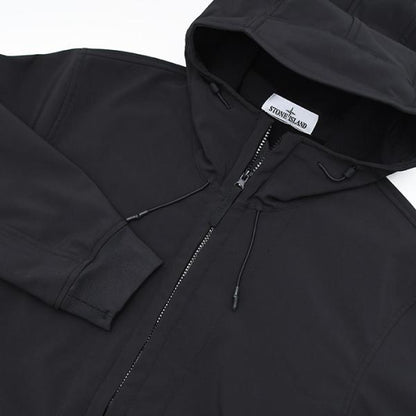 STONE ISLAND SOFT SHELL-R_E.DYE TECHNOLOGY フード付きジャケット