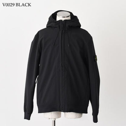 STONE ISLAND SOFT SHELL-R_E.DYE TECHNOLOGY フード付きジャケット