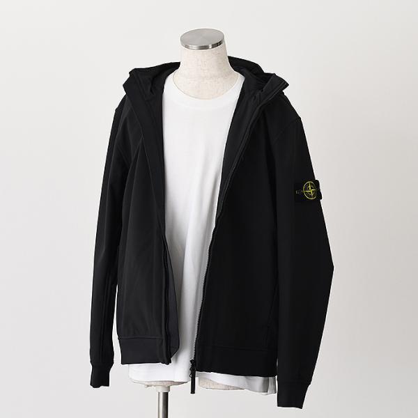 STONE ISLAND SOFT SHELL-R_E.DYE TECHNOLOGY フード付きジャケット