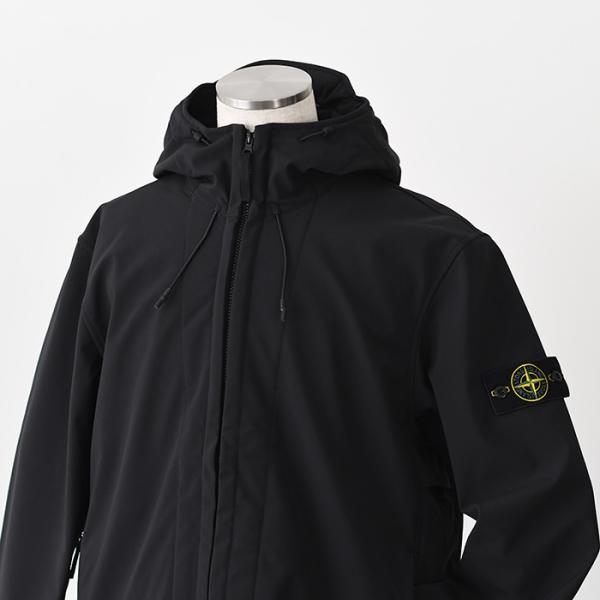 STONE ISLAND SOFT SHELL-R_E.DYE TECHNOLOGY フード付きジャケット