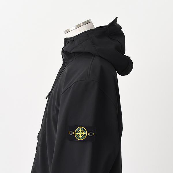 STONE ISLAND SOFT SHELL-R_E.DYE TECHNOLOGY フード付きジャケット