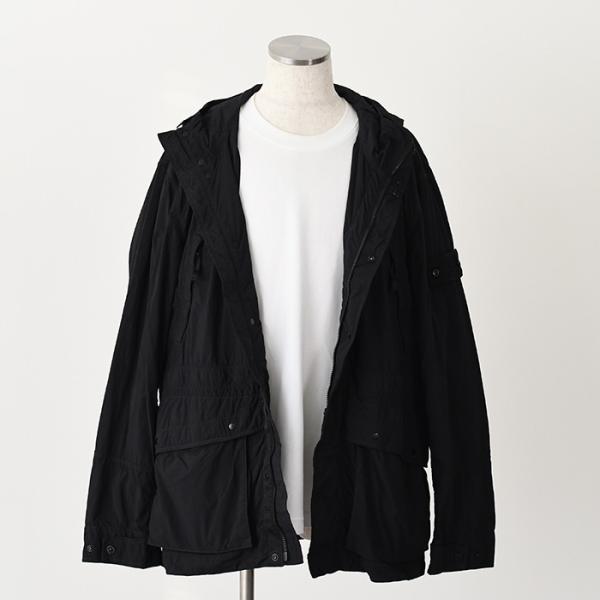 STONE ISLAND SMERIGLIATO_S.I. GHOST ショートパーカー