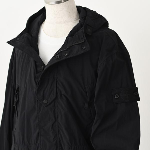 STONE ISLAND SMERIGLIATO_S.I. GHOST ショートパーカー