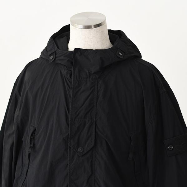 STONE ISLAND SMERIGLIATO_S.I. GHOST ショートパーカー