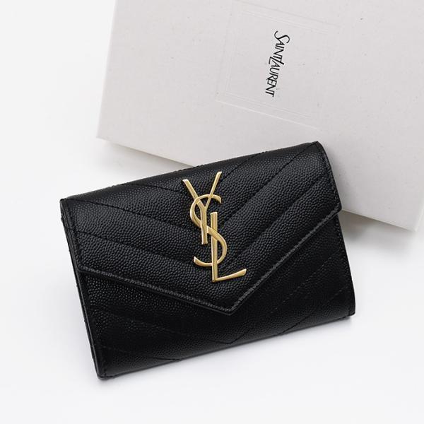 Saint Laurent モノグラム スモール エンベロープウォレット
