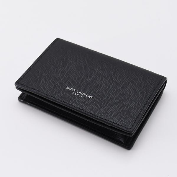 SAINT LAURENT カーフレザー カードケース
