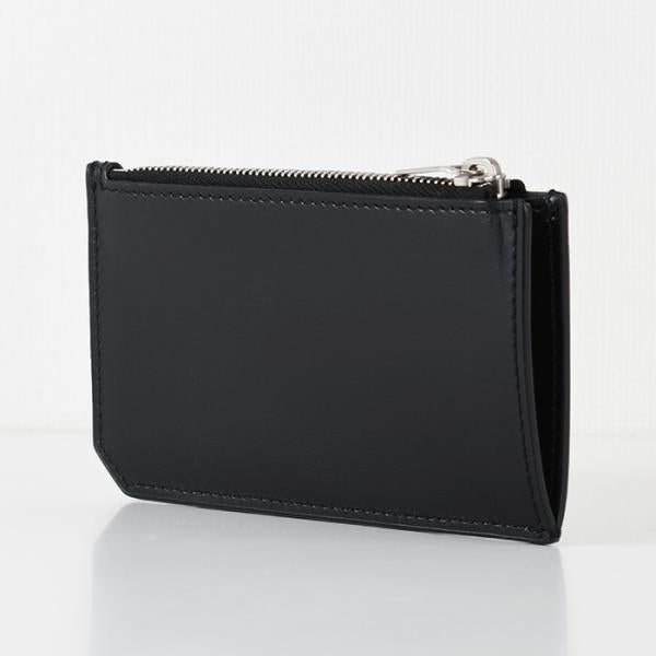 SAINT LAURENT Tiny Cassandra Fragment Zip Card Case in Matte Leather 