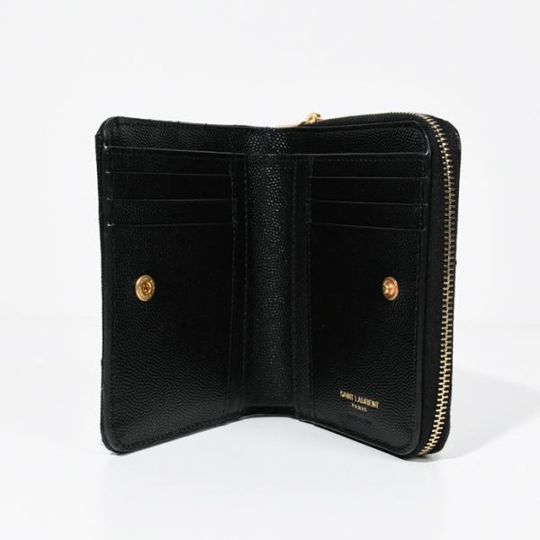 SAINT LAURENT モノグラム コンパクト ジップアラウンド ウォレット