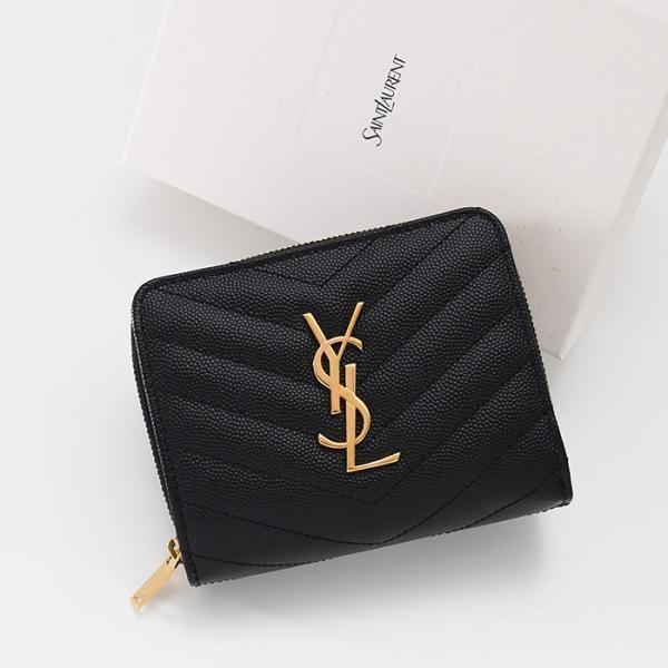 SAINT LAURENT モノグラム コンパクト ジップアラウンド ウォレット