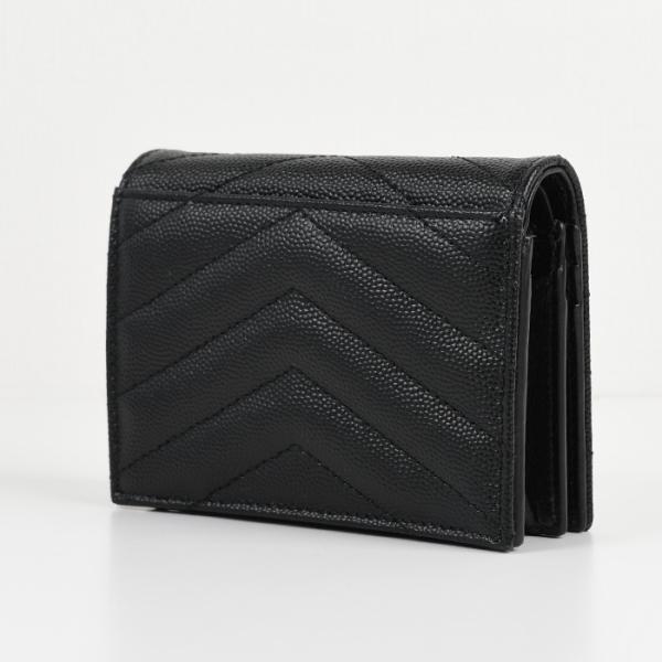 SAINT LAURENT モノグラム ウォレット グレインドプードルエンボス