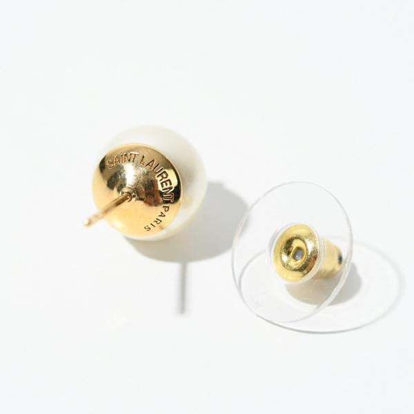 SAINT LAURENT ロゴパールピアス – FELICE