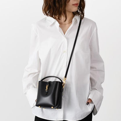 SAINT LAURENT LE 37 ミニ シャイニーレザー