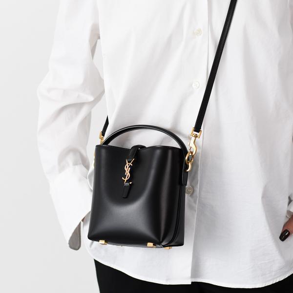 SAINT LAURENT LE 37 미니 샤이니 가죽 