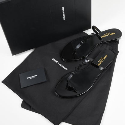 SAINT LAURENT 카산드라 슬라이드 특허 가죽 