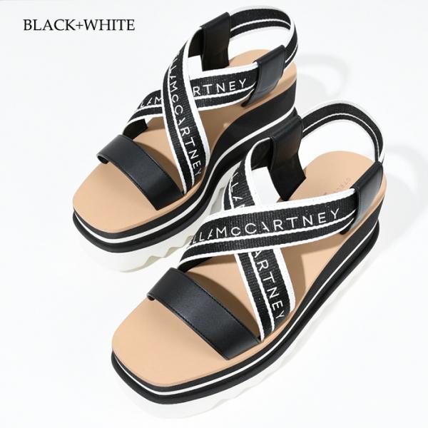 STELLA MCCARTNEY 스트라이프 플랫폼 샌들 