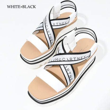STELLA MCCARTNEY 스트라이프 플랫폼 샌들 