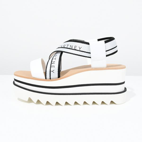 STELLA MCCARTNEY 스트라이프 플랫폼 샌들 