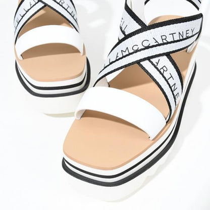 STELLA MCCARTNEY 스트라이프 플랫폼 샌들 