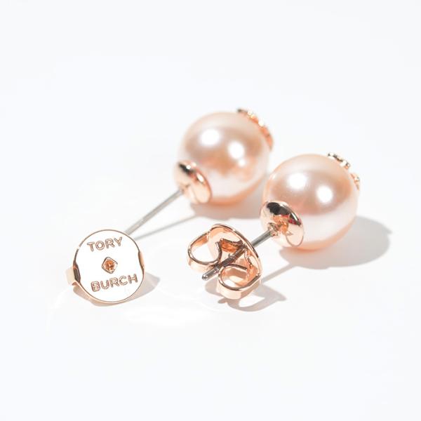 TORY BURCH ロゴパールピアス