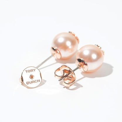 TORY BURCH ロゴパールピアス