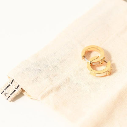 TORY BURCH キラ エナメル ハギー ピアス
