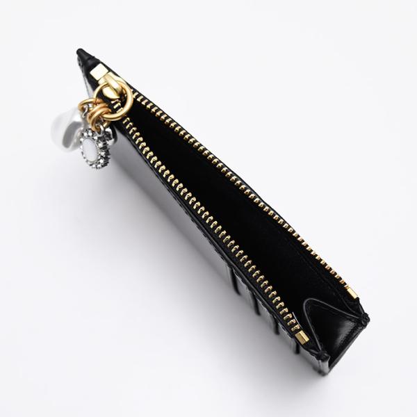 TORY BURCH トリーバーチ キラ ダイヤモンドキルト チャーム ジップカードケース