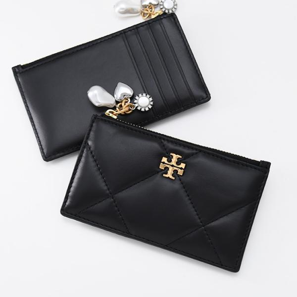 TORY BURCH トリーバーチ キラ ダイヤモンドキルト チャーム ジップカードケース