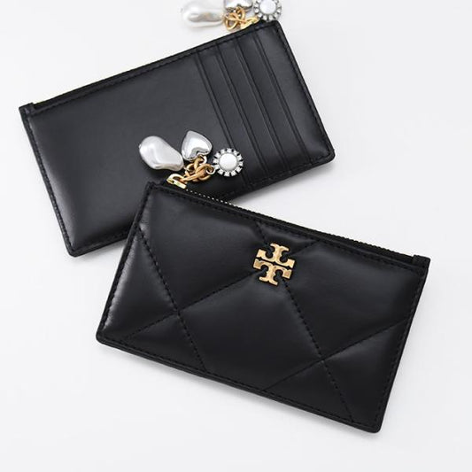 TORY BURCH トリーバーチ キラ ダイヤモンドキルト チャーム ジップカードケース