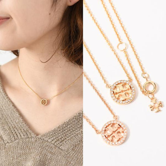 TORY BURCH 트리버치 미러 파베 목걸이 