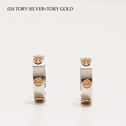 TORY BURCH ミラー スタッズ ハギー ピアス