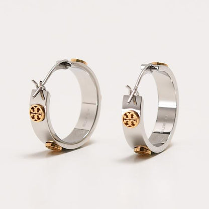 TORY BURCH ミラー スタッズ ハギー ピアス