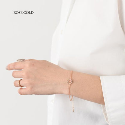 TORY BURCH 미러 파베 체인 팔찌 