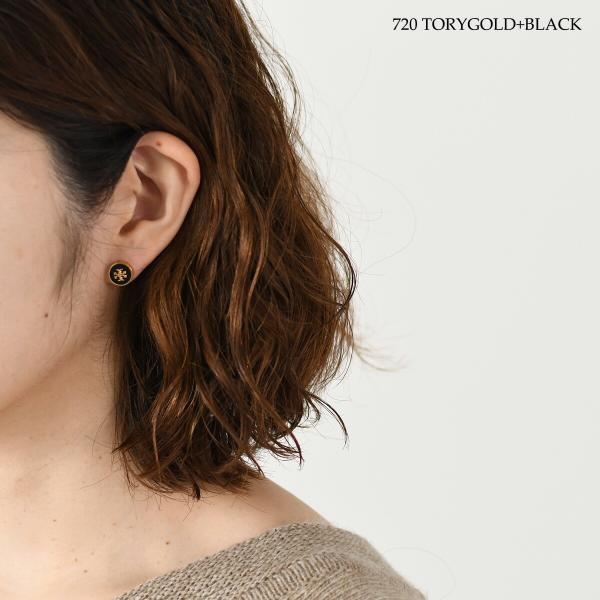 TORY BURCH 키라 에나멜 서클 스터드 피어싱 