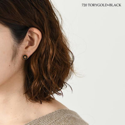 TORY BURCH 키라 에나멜 서클 스터드 피어싱 