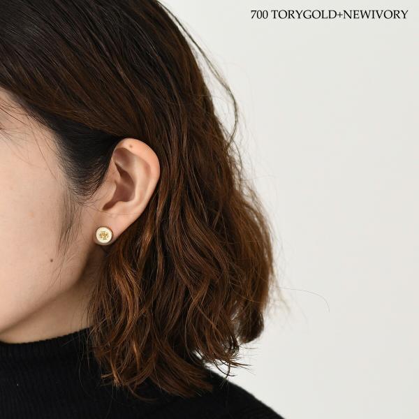 TORY BURCH 키라 에나멜 서클 스터드 피어싱 