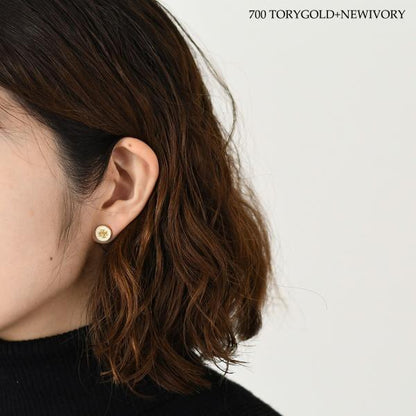 TORY BURCH 키라 에나멜 서클 스터드 피어싱 