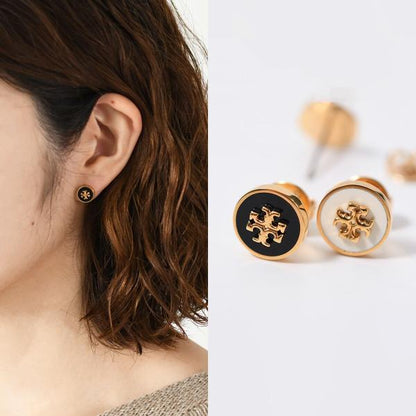 TORY BURCH 키라 에나멜 서클 스터드 피어싱 