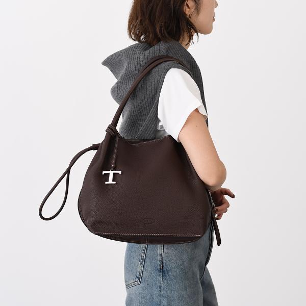 TOD'S トッズ レザー バケット バッグ ミディアム
