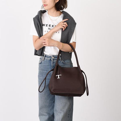 TOD'S トッズ レザー バケット バッグ ミディアム