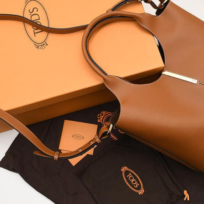 TOD'S トッズ レザー トートショッピング バッグ スモール