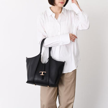 TOD'S T 타임리스 가죽 쇼핑 BAG 스몰 