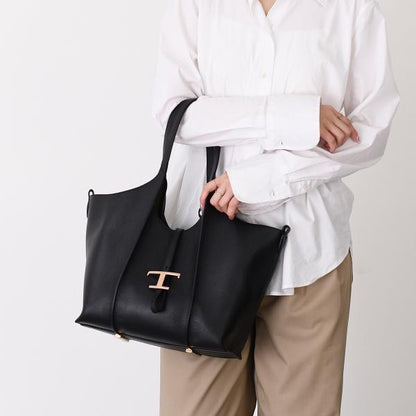 TOD'S T 타임리스 가죽 쇼핑 BAG 스몰 