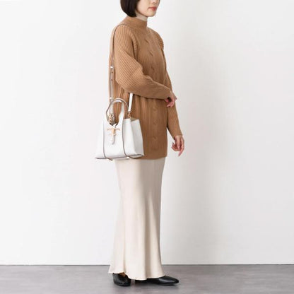TOD'S T 타임리스 가죽 쇼핑백 미니 