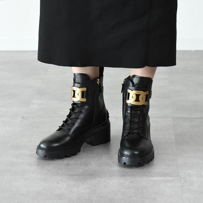 TOD'S ケイトレザーアンクルブーツ