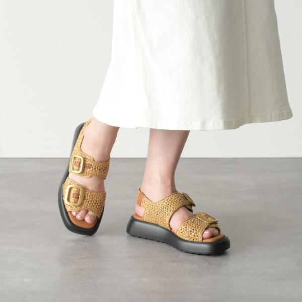 TOD'S 라피아 샌들 