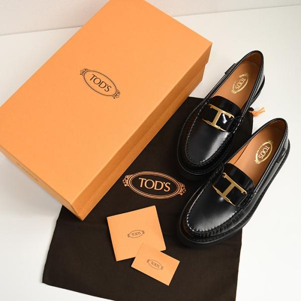TOD'S トッズ Tタイムレス レザー ローファー
