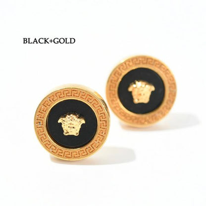 VERSACE エナメル メドゥーサ スタッド ピアス