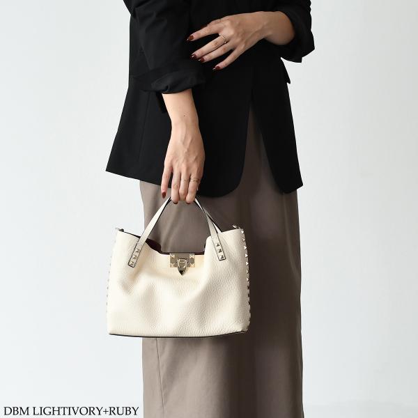 VALENTINO ロックスタッズカーフスキンバッグ