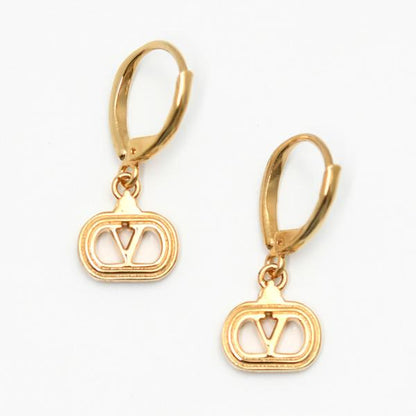 VALENTINO オヴァレット メタル x スワロフスキー クリスタル ピアス