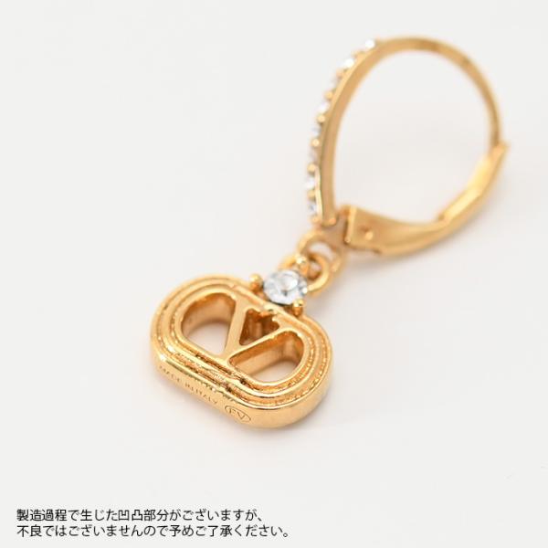 VALENTINO オヴァレット メタル x スワロフスキー クリスタル ピアス